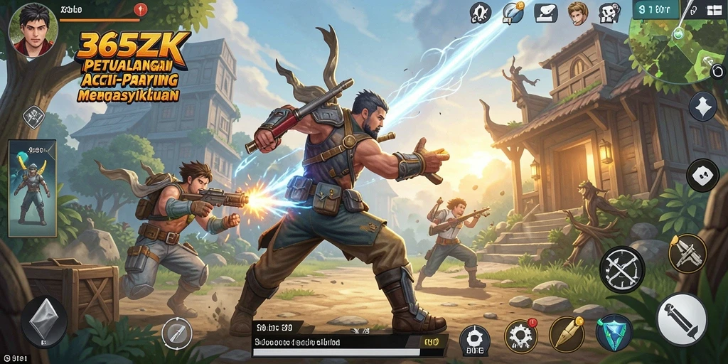 Tampilan menarik dari gameplay ARPG 365ZK yang penuh aksi.