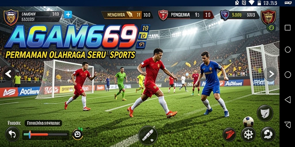 Tampilan gameplay <strong>AGAM69</strong> yang menarik dan penuh aksi olahraga.