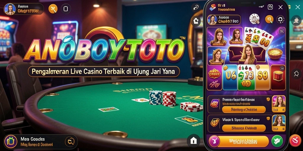 Gambaran visual gameplay ANOBOYTOTO saat bermain Live Casino.
