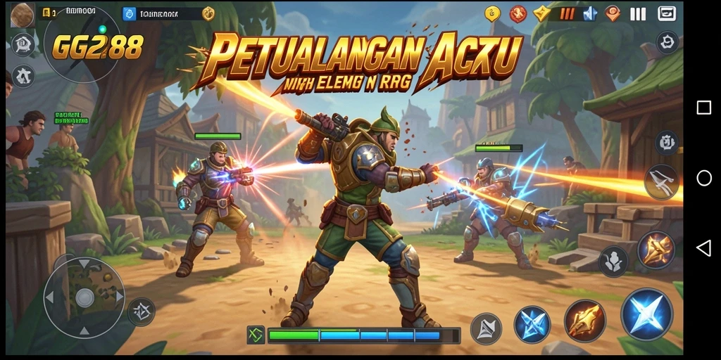 Screenshot gameplay seru dalam game ARPG GG288.