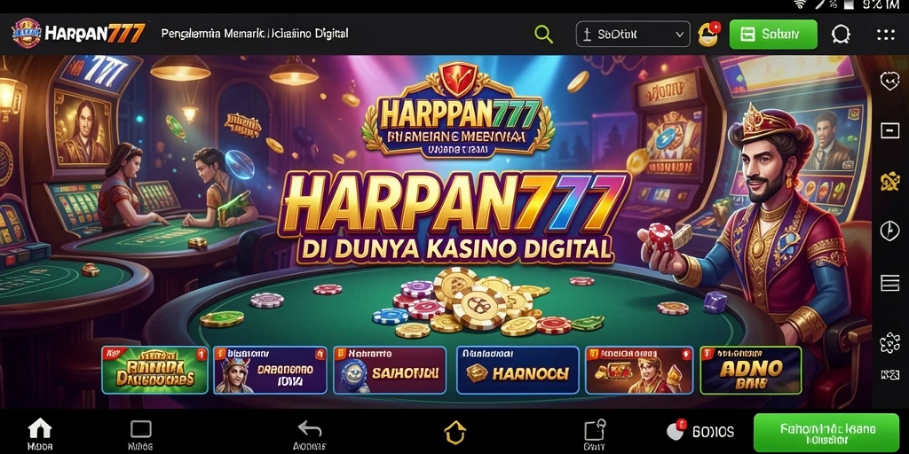Screenshot gameplay HARAPAN777 dengan tampilan seru permainan Kasino.