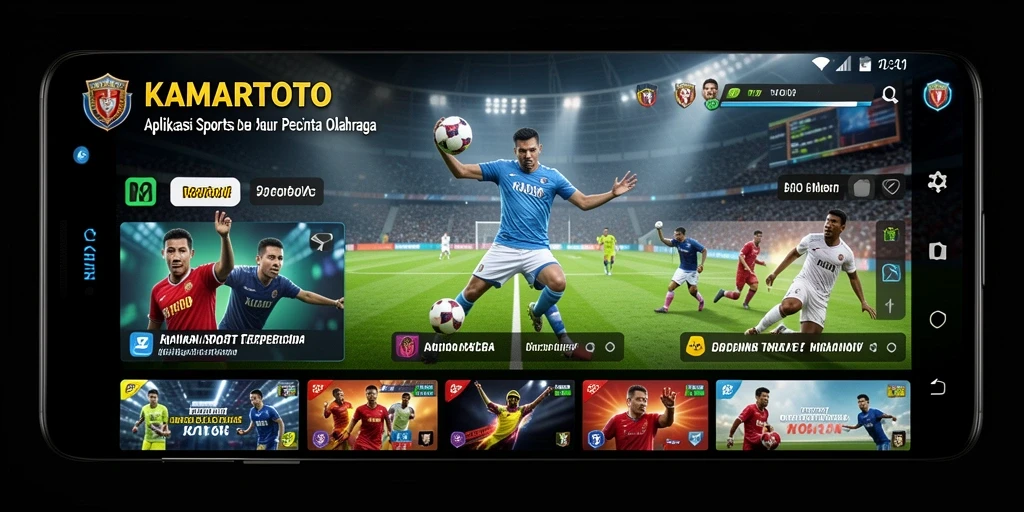 Tangkapan layar KAMARTOTO menunjukkan statistik olahraga secara real-time.