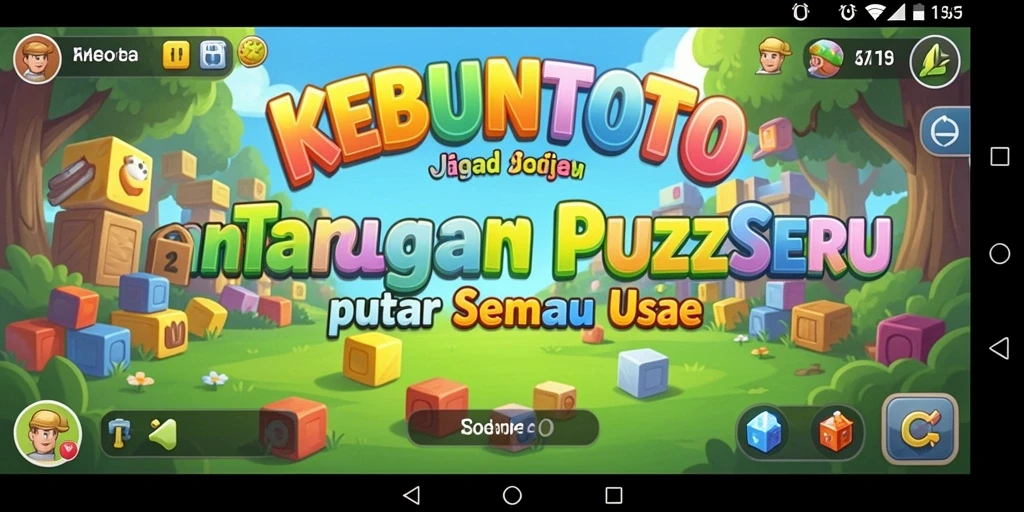 Tampilan gameplay menarik dari KEBUNTOTO yang penuh warna.