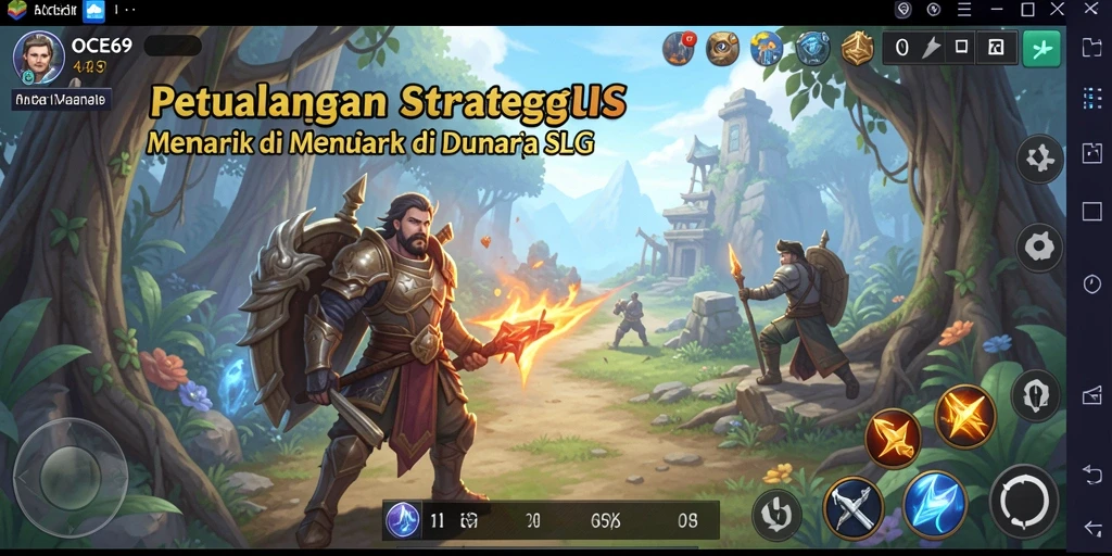 Tampilan gameplay OCE69 yang epik dan strategis.