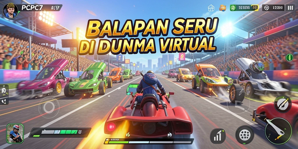 Tampilan gameplay Racing yang mendebarkan di PCPC7.