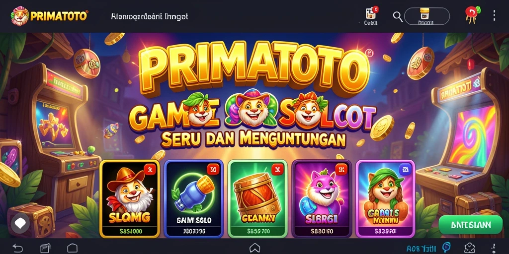 Tampilan gameplay Slot pada PRIMATOTO yang mendebarkan.