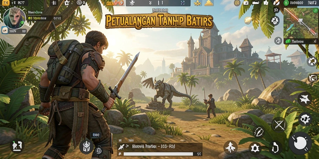 Gameplay seru dengan dunia terbuka yang luas dan interaktif.
