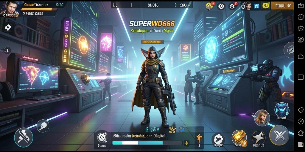 Tampilan gameplay yang menarik di SUPERWD666, menunjukkan fitur simulasi yang mendalam.